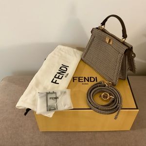 Fendi IseeU Petite Peekaboo Houndstooth